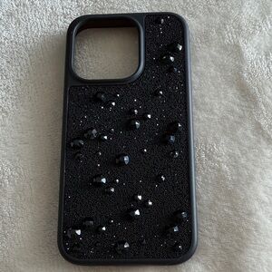 Swarovski Black Crystal Phone Case